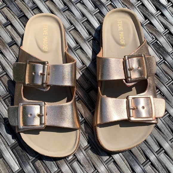 Steve MADDEN BRANDO Rose Gold Sandals - Picture 2 of 11